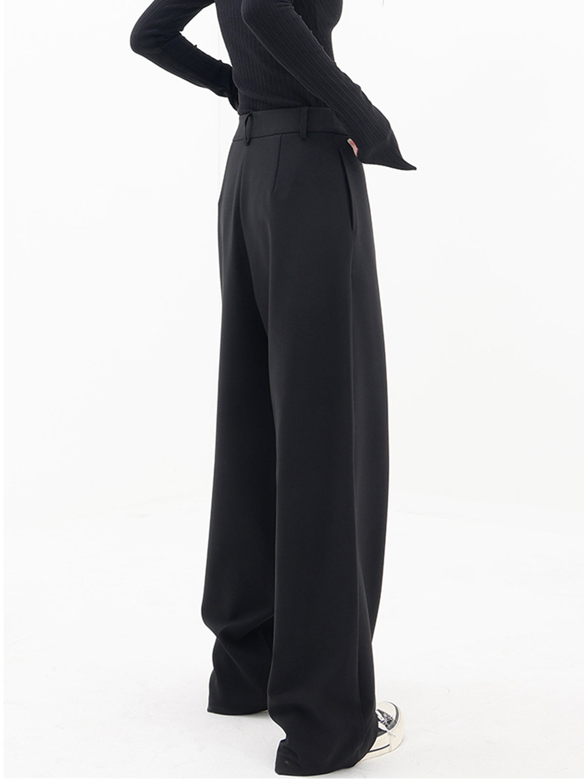 Asymmetrical Woven Trousers for Effortless Elegance