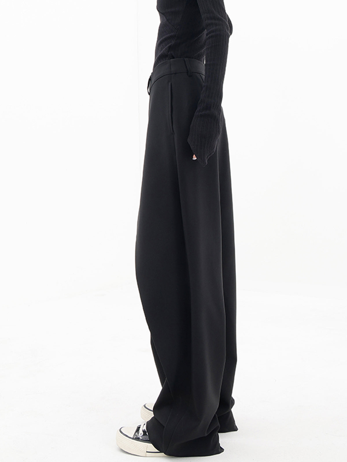 Asymmetrical Woven Trousers for Effortless Elegance