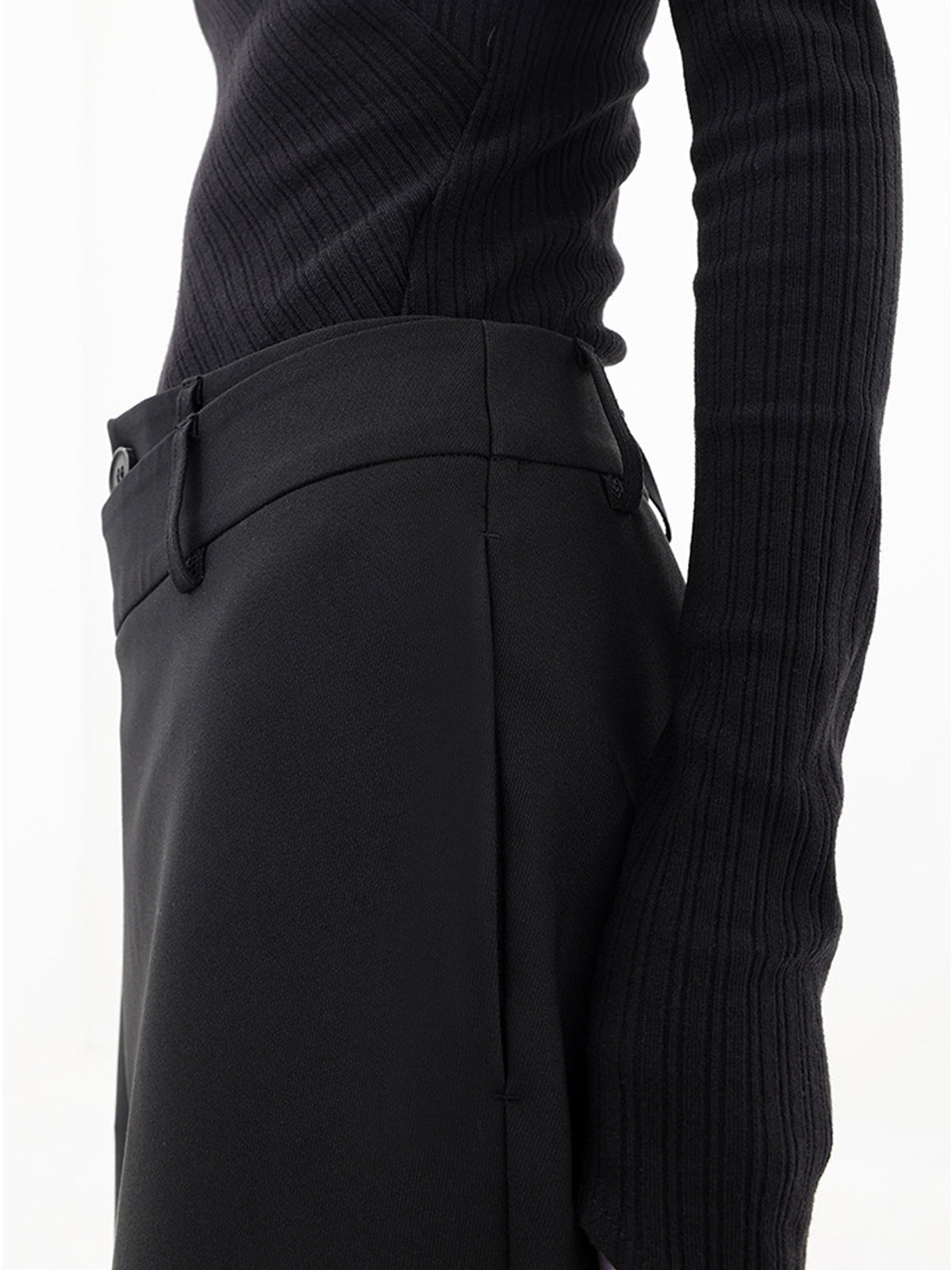 Asymmetrical Woven Trousers for Effortless Elegance