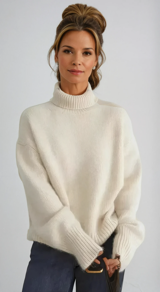 Casual Knit Turtleneck Jumper